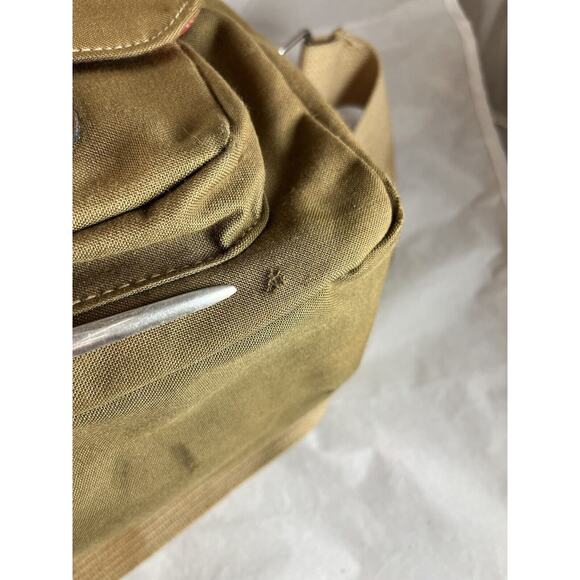 Canvas Trail Sac Shoulder Bag Leather Trim Invicta Watches Promo Vintage 1970s - Picture 8 of 11